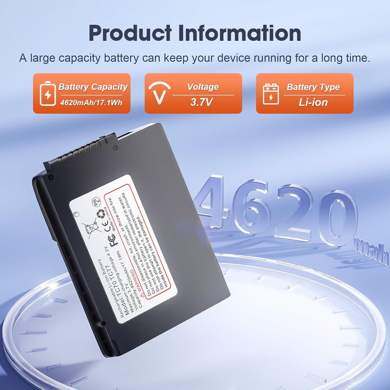 ADDPOWER 4620mAh TC77 Battery Replacement for Zebra Symbol Motorola TC70 TC72 TC75 TC77 TC700h TC700k TC720l TC75x TC75EK TC75AH TC75GK TC77HL BT-000318 Wireless Barcode Scanner - Image 2